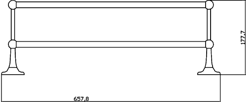 Additional image for Double Towel Rail.